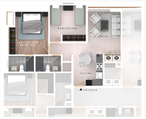 Vistab general del apartamento